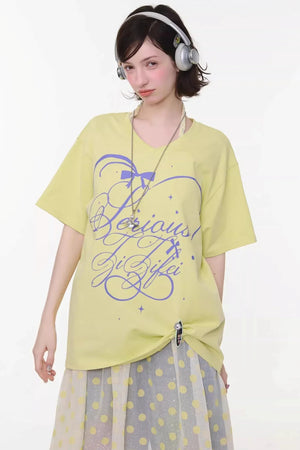 Star Falling V-Neck Top