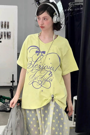 Star Falling V-Neck Top
