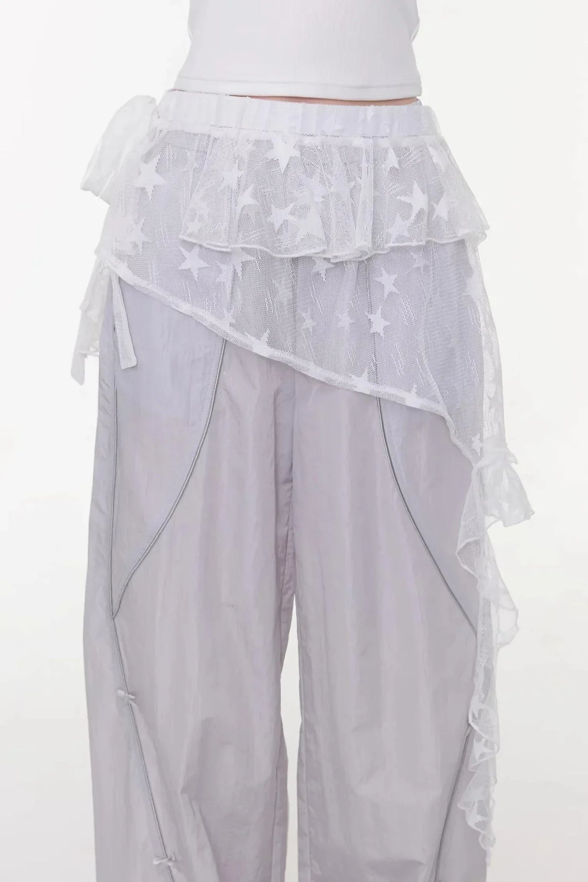 Star Lace Layered Skirt