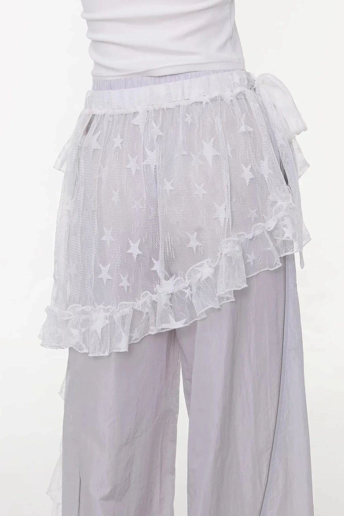 Star Lace Layered Skirt