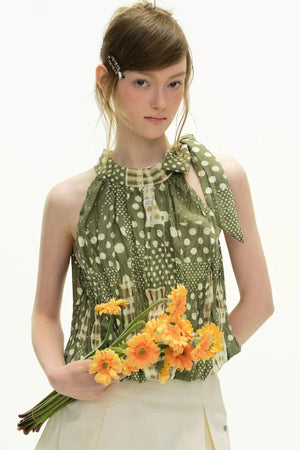 Star Moss Polka Dot Camisole