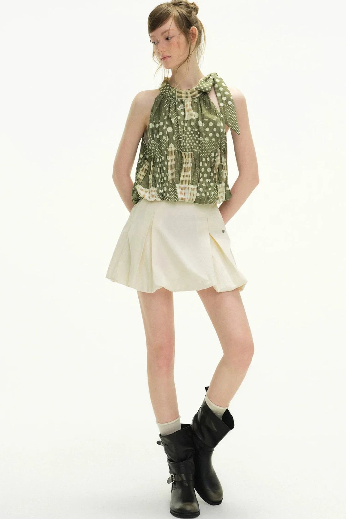 Star Moss Polka Dot Camisole