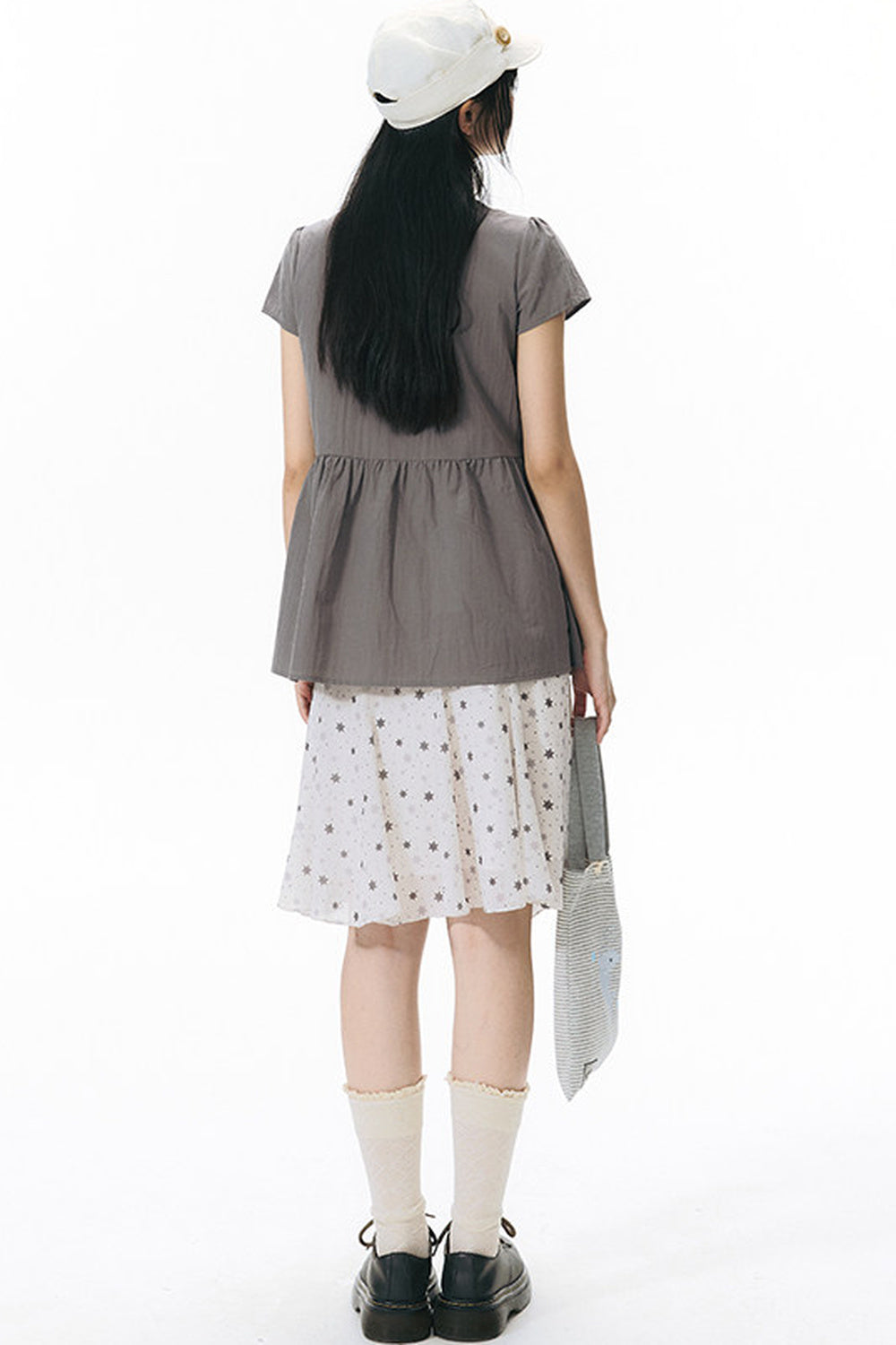 Star Print Fishtail Skirt