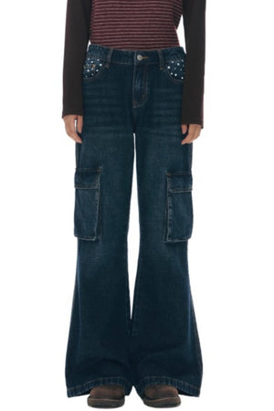 Star Print Flared Pants