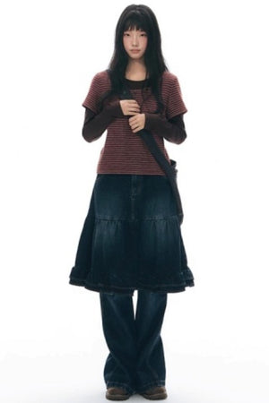 Star Print Flared Pants
