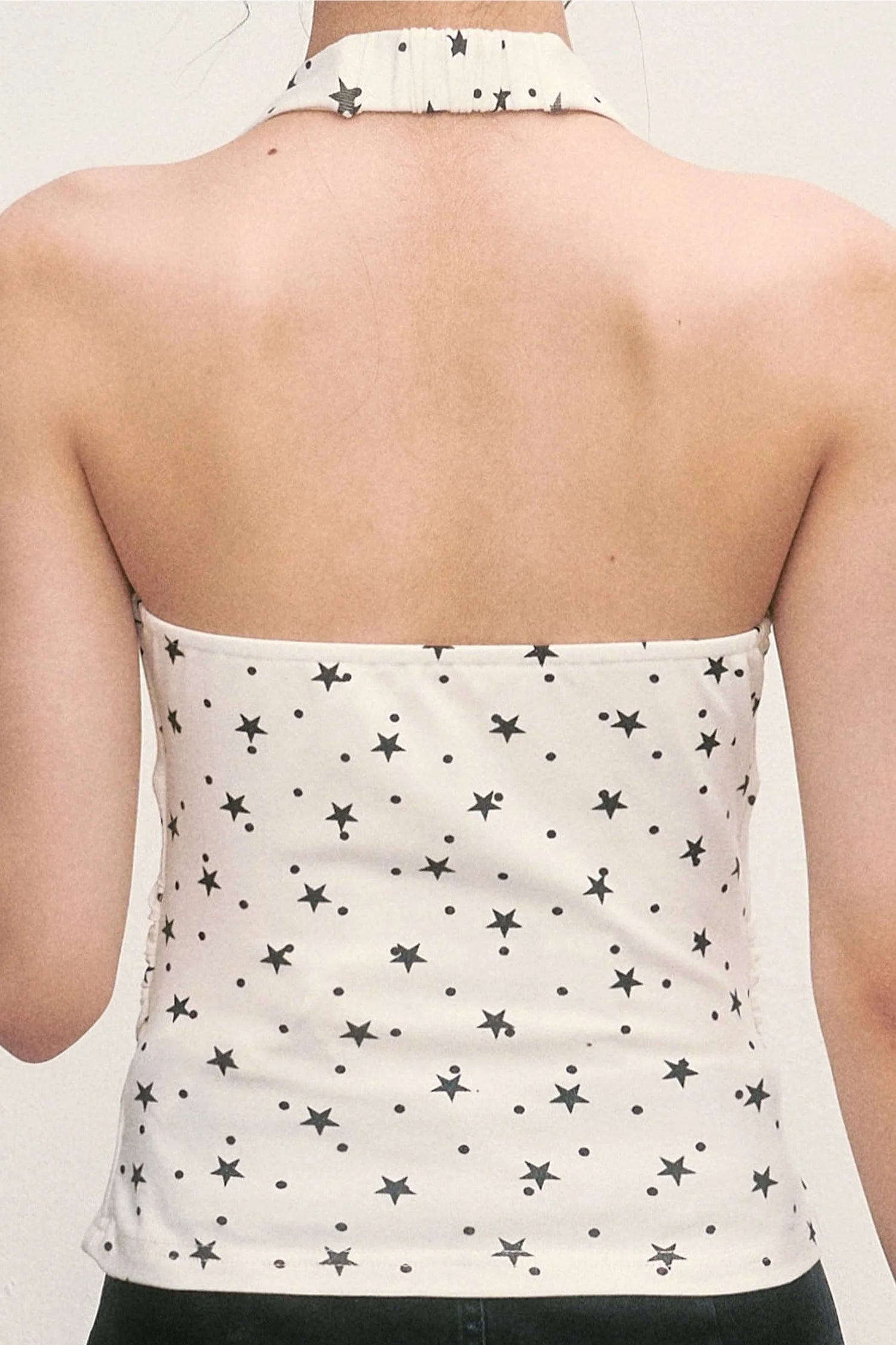 Star Print Halter Top