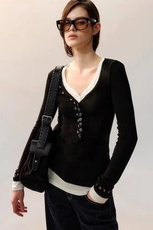 Star Rays Knit Top