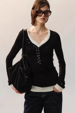 Star Rays Knit Top