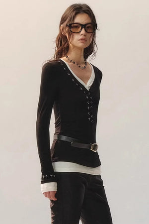 Star Rays Knit Top