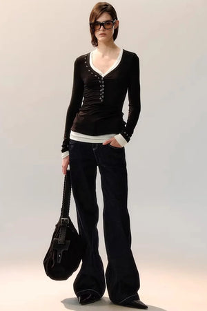 Star Rays Knit Top