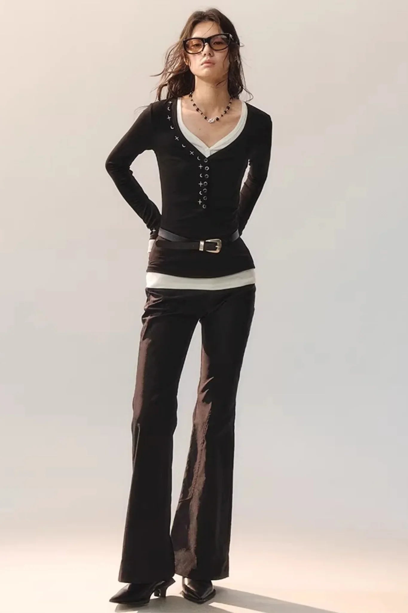 Star Rays Knit Top