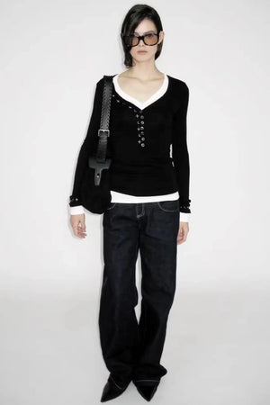 Star Rays Knit Top