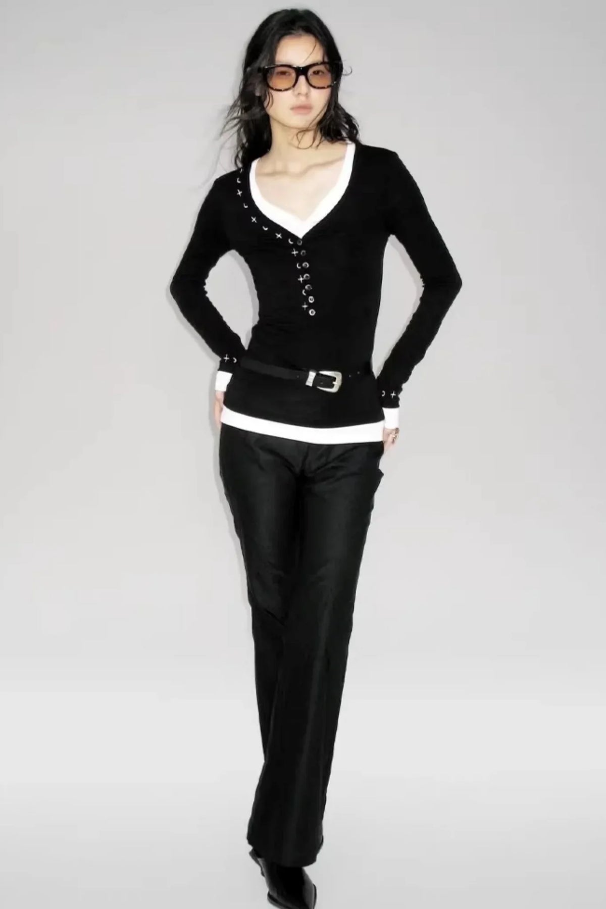 Star Rays Knit Top