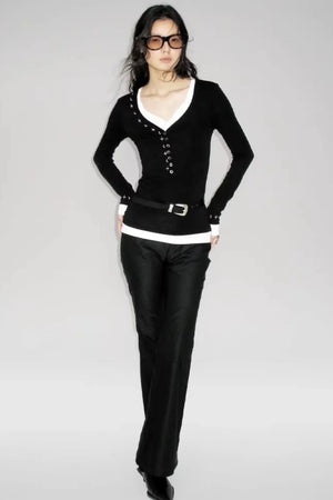 Star Rays Knit Top