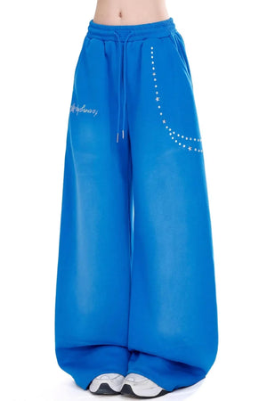 Star Rhinestone Sports Pants