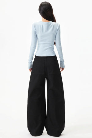 Star Rivet Deconstructed Pants