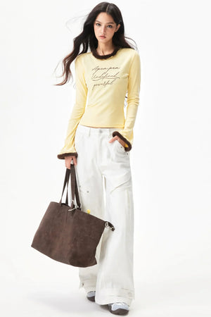 Star Rivet Deconstructed Pants