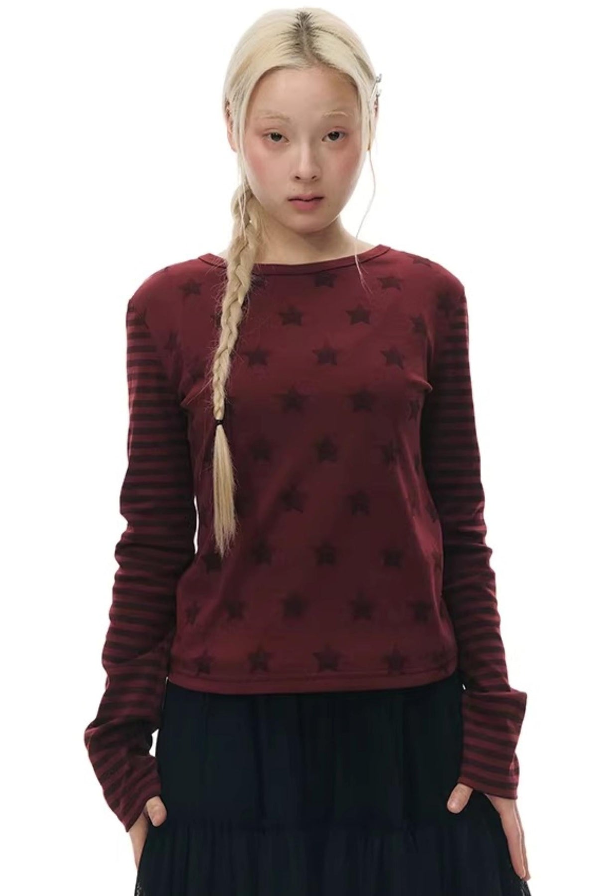Star Stripe Slim Fit Top