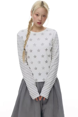 Star Stripe Slim Fit Top