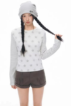 Star Stripe Slim Fit Top