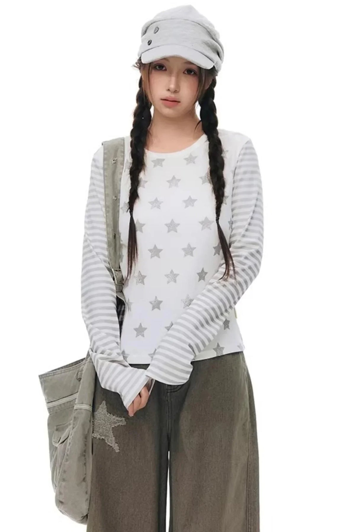 Star Stripe Slim Fit Top