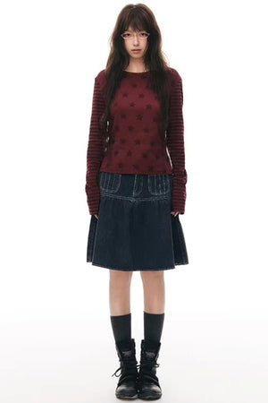 Star Stripe Slim Fit Top