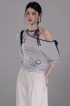 Starfish Off-Shoulder Tee