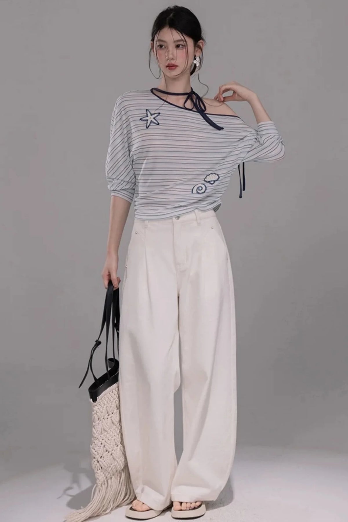Starfish Off-Shoulder Tee