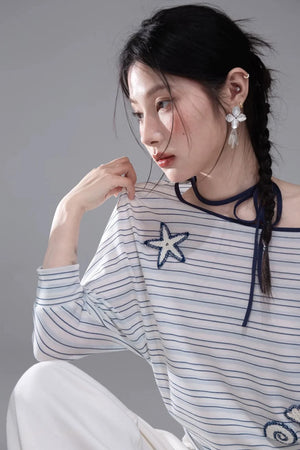 Starfish Off-Shoulder Tee