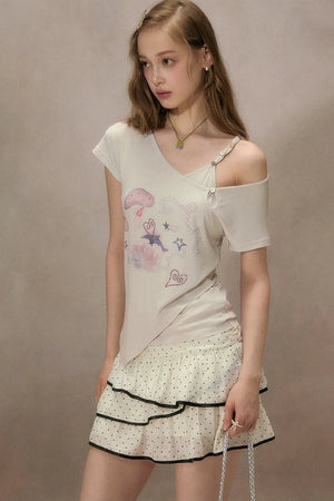 Starlight Dream Off-Shoulder T-Shirt