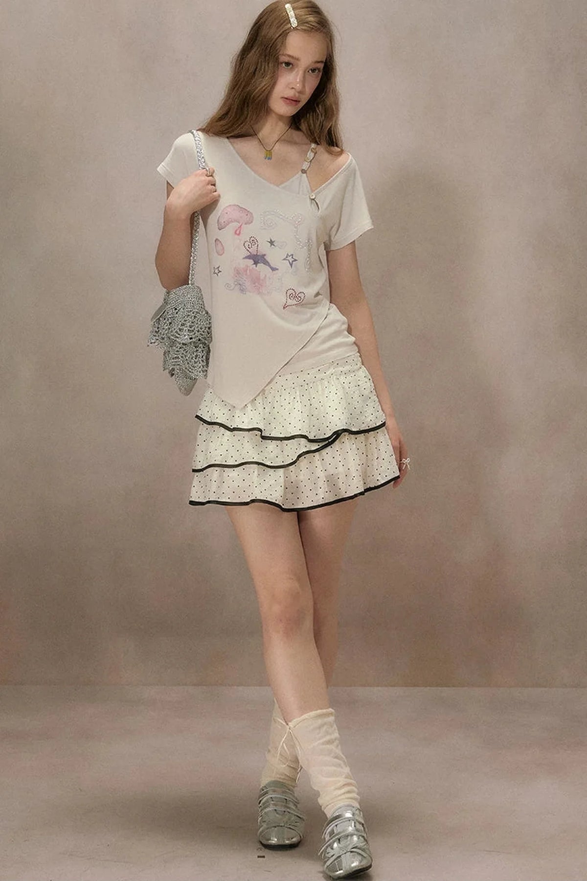 Starlight Dream Off-Shoulder T-Shirt