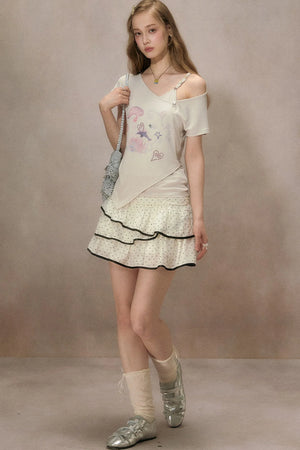 Starlight Dream Off-Shoulder T-Shirt