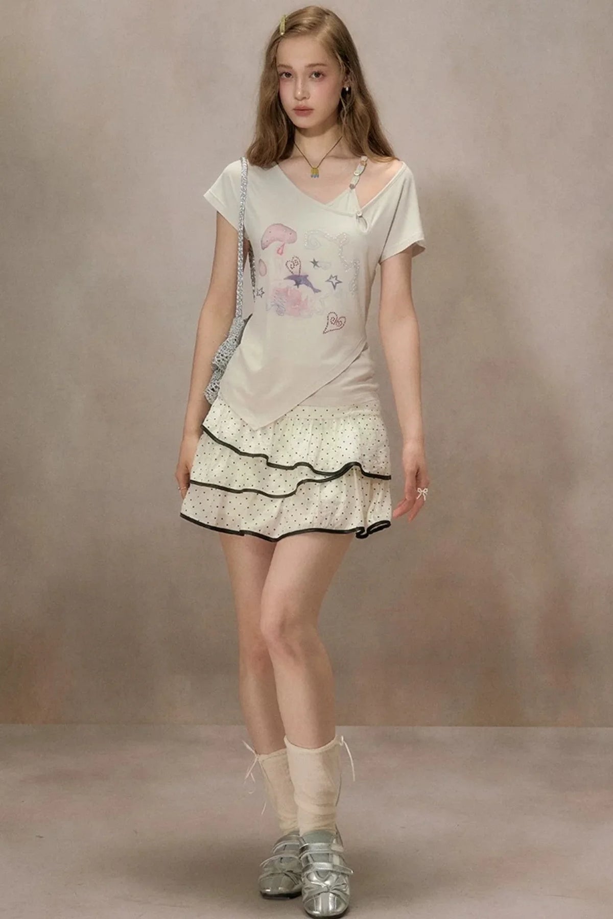 Starlight Dream Off-Shoulder T-Shirt