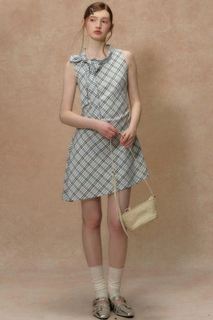 Starry Night Plaid Dress