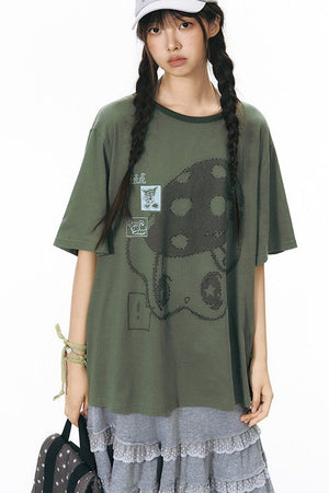 Starwii Printed Oversized Blouse