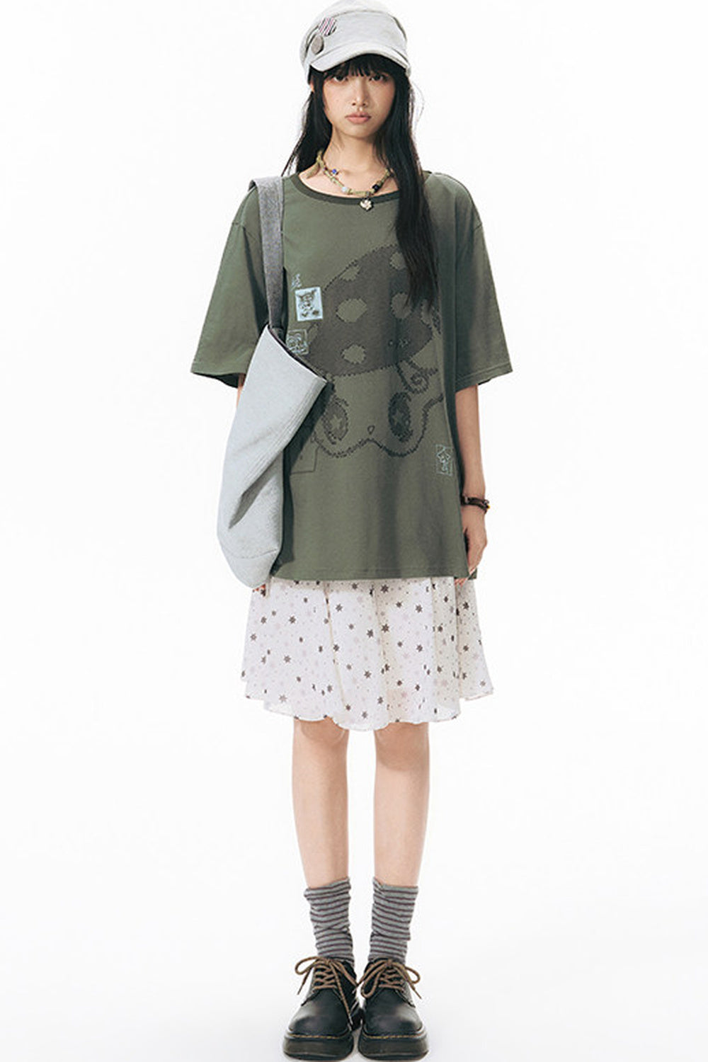Starwii Printed Oversized Blouse