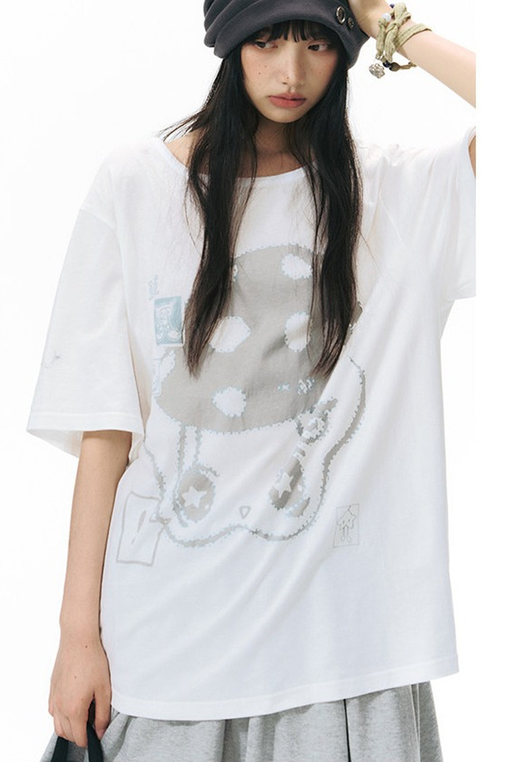 Starwii Printed Oversized Blouse
