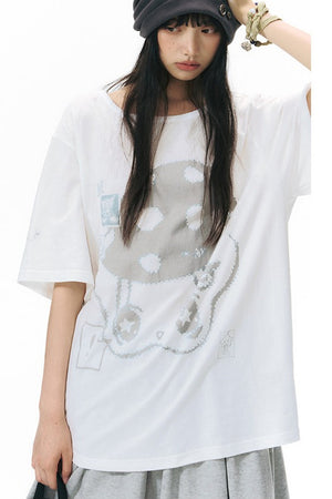 Starwii Printed Oversized Blouse