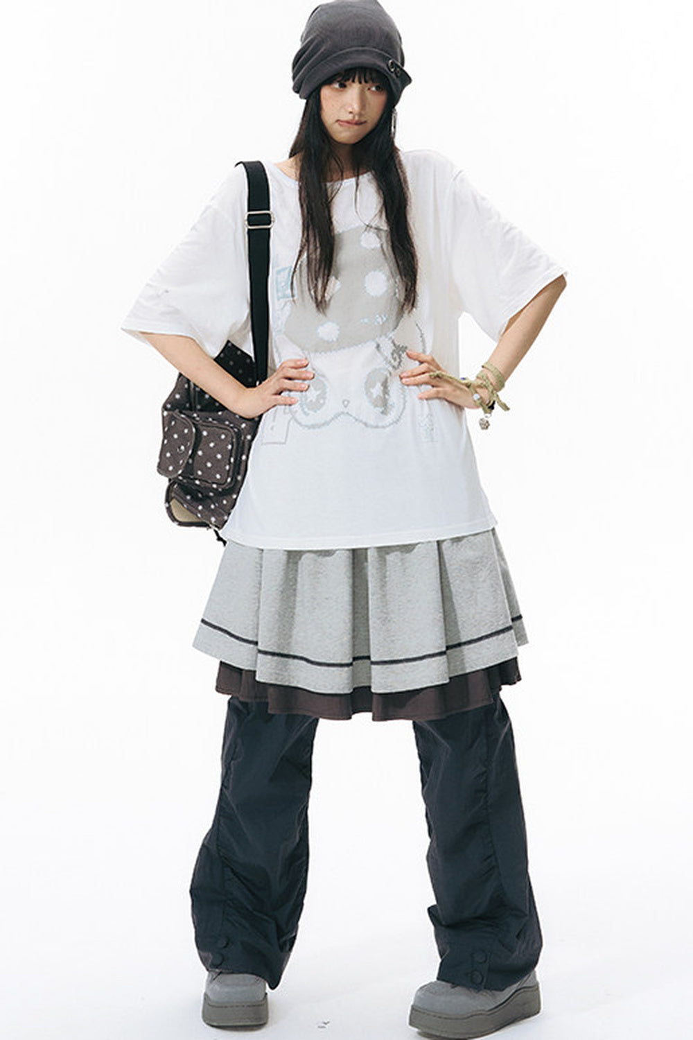Starwii Printed Oversized Blouse