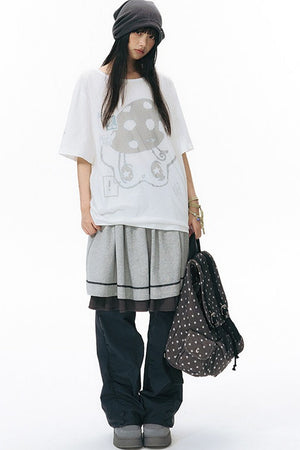 Starwii Printed Oversized Blouse