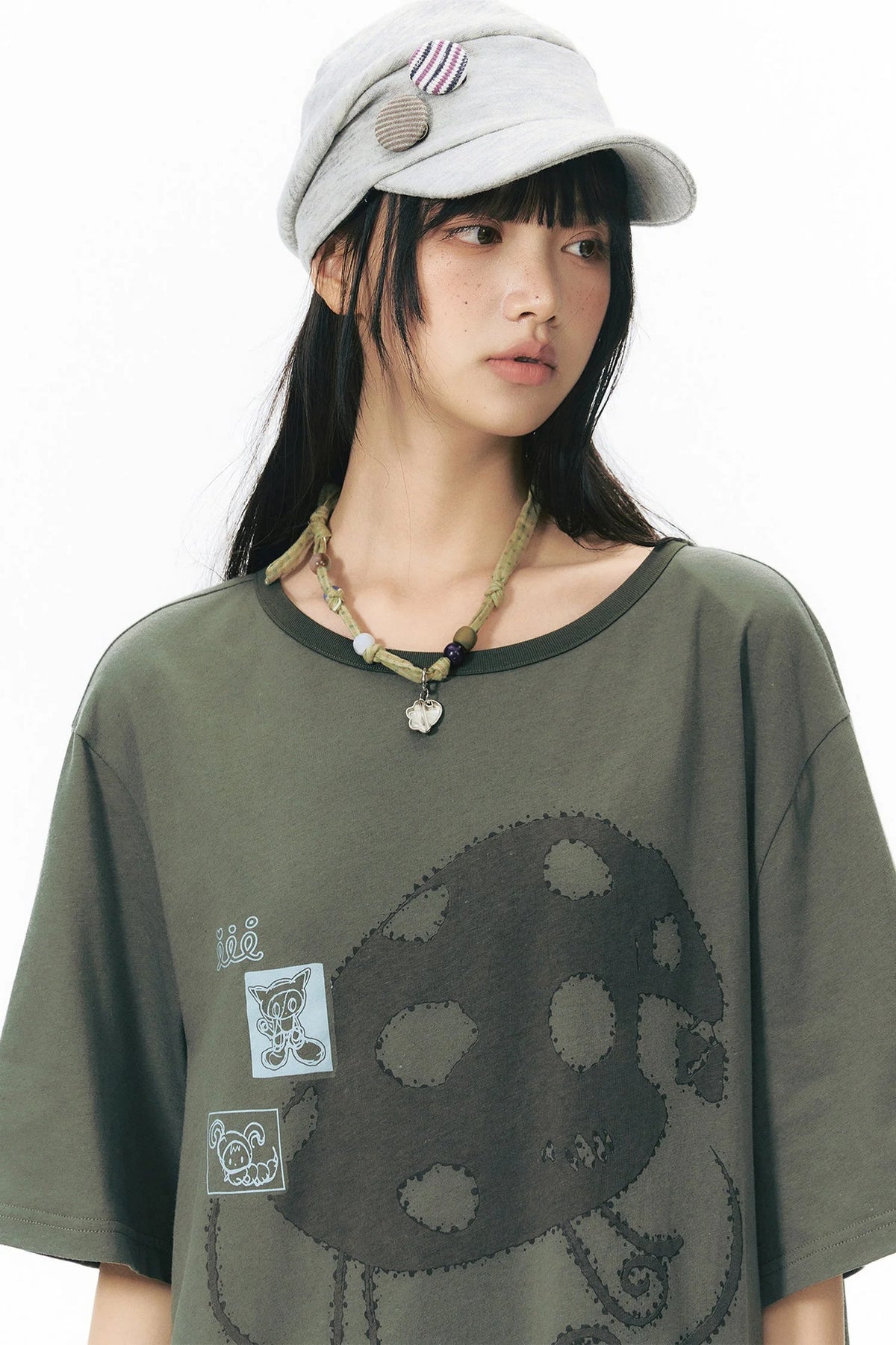 Starwii Printed Oversized Blouse
