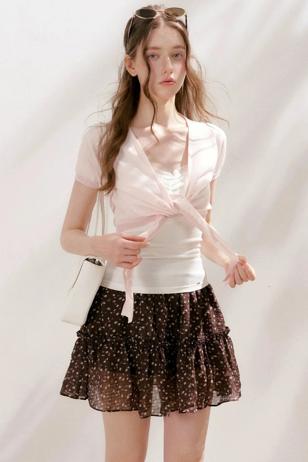 Staycation Floral Ruffle Skirt
