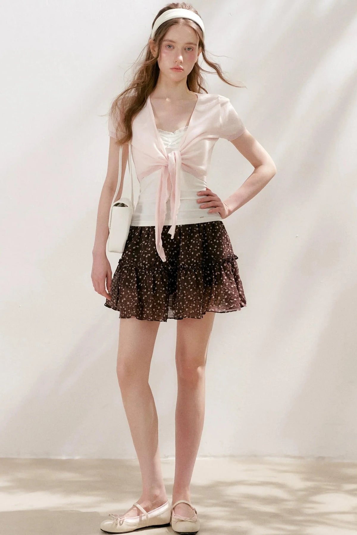 Staycation Floral Ruffle Skirt