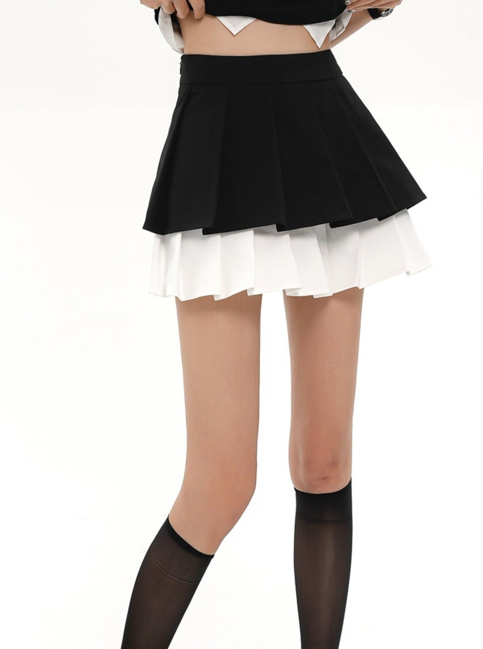 Stitching A-line Skirt