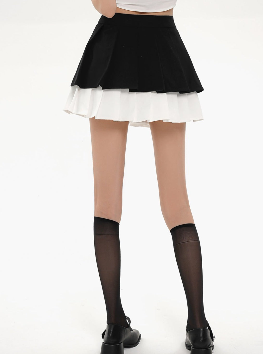 Stitching A-line Skirt