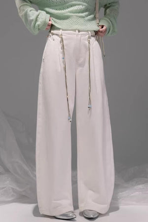 Stone White Lyocell Jeans Set