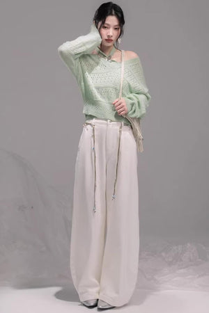 Stone White Lyocell Jeans Set