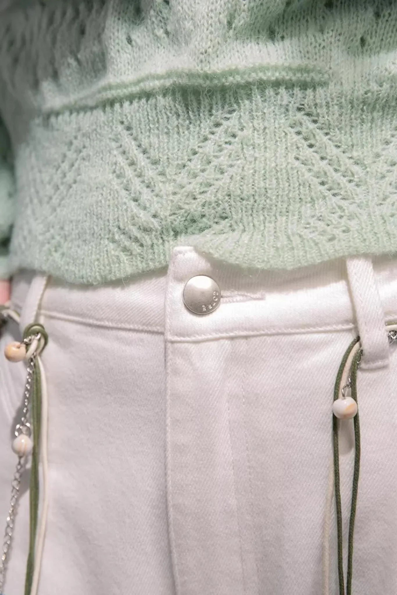Stone White Lyocell Jeans Set