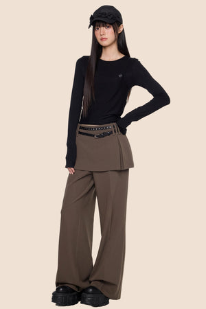 Straight High Waist Pants