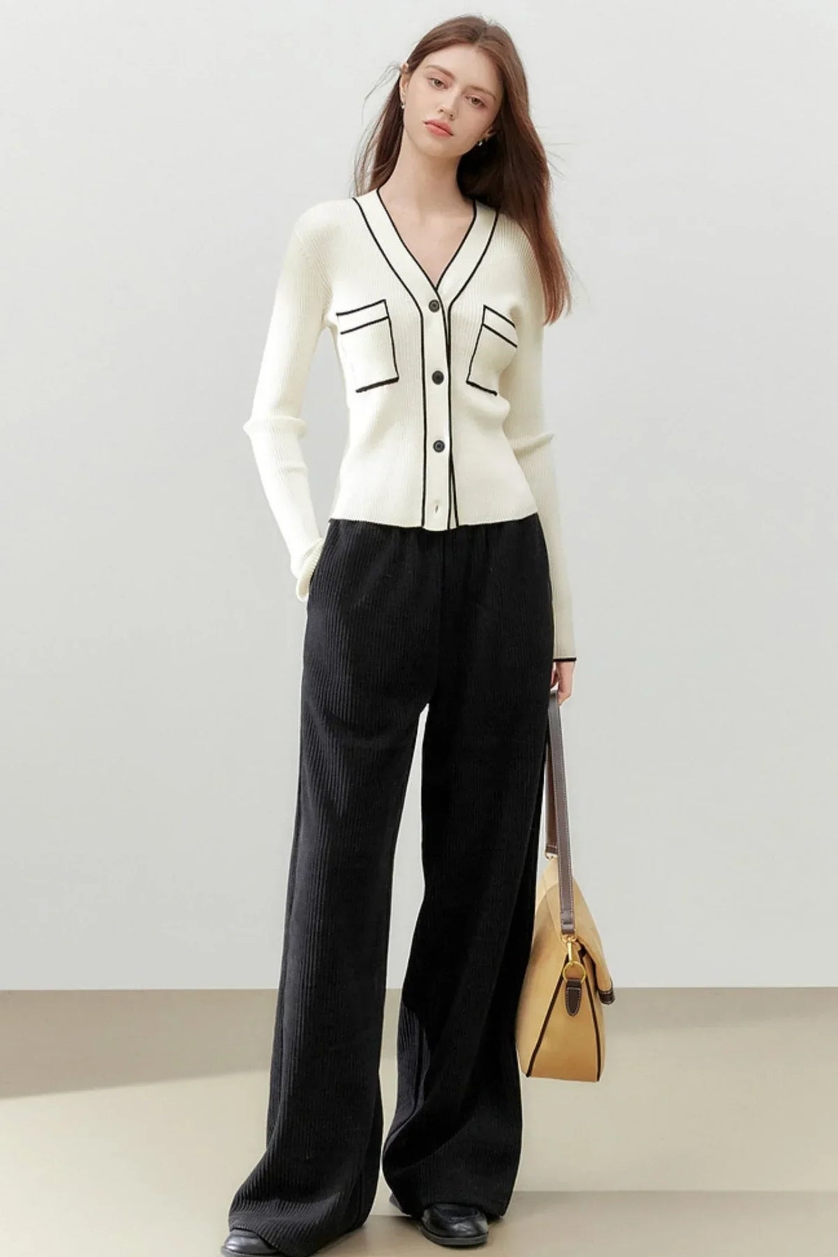 Straight-Leg Corduroy Pants